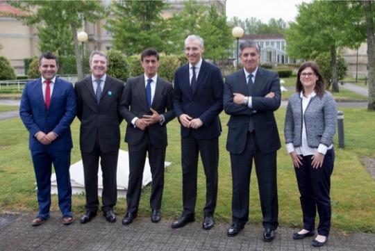 José Antonio Losas, José Carballo, Javier Zorrilla, Francisco Conde, Rafael Prieto, y Adriana Vázquez.