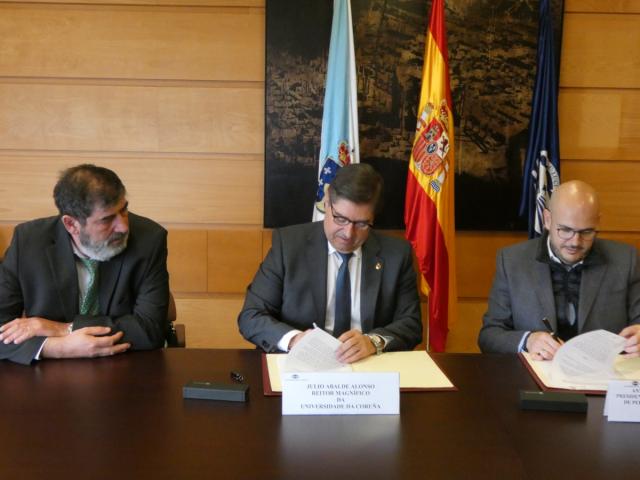 Firma del convenio.