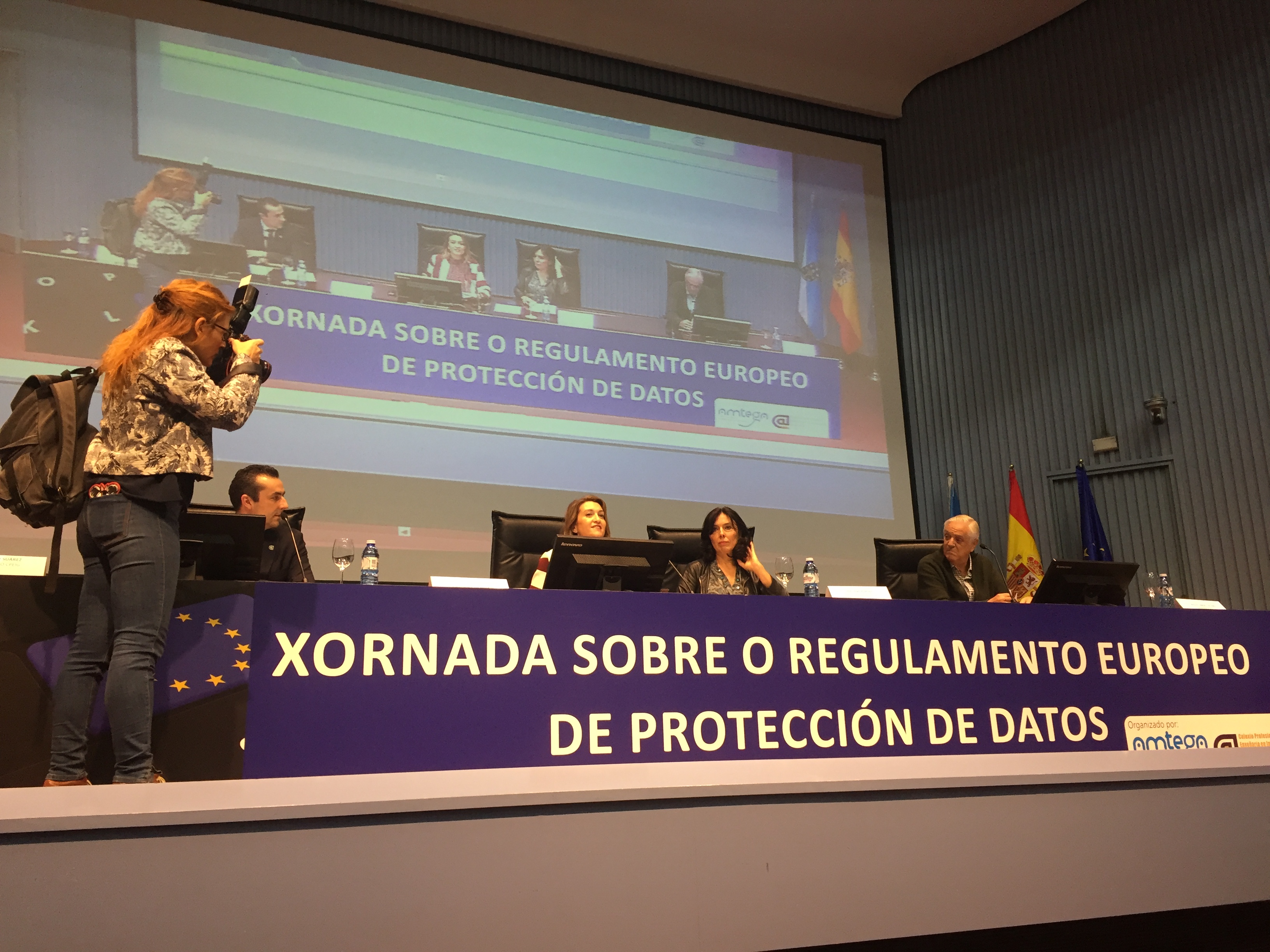 Imagen de una jornada anterior sobre el Reglamento Europeo de Protección de Datos.