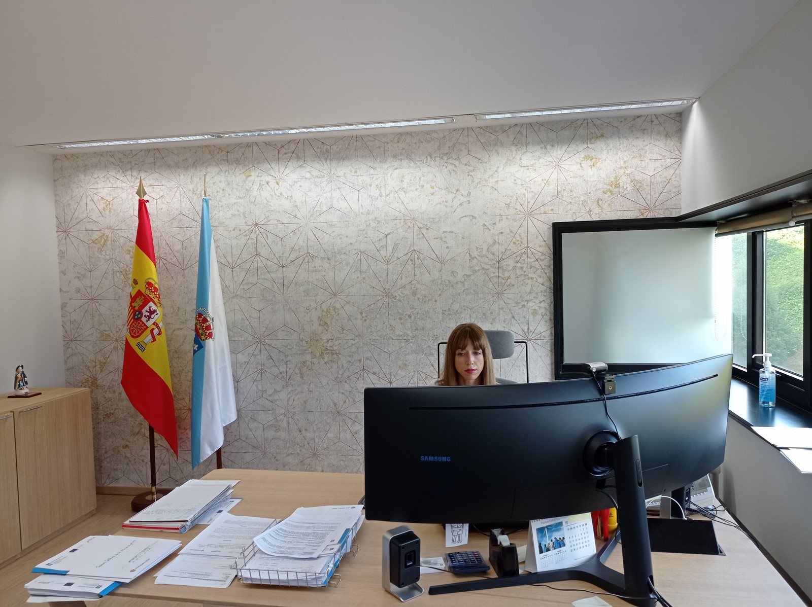 Zeltia Lado participando no webinario.