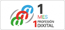 Logo 1 mes 1 profesión dixital.