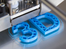 Letras 3D impresas con una impresora 3D.