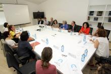 Xuntanza para o inicio da pilotaxe da HSUE nos concellos de Boqueixón, Brión, Tordoia e Viveiro, celebrada en verán do 2016.