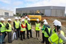 Visita a las obras del Centro de Ciberseguridad en Ourense.