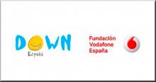 Logos de Down España e Fundación Vodafone España
