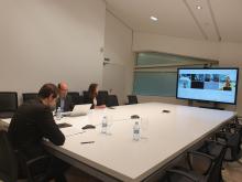 Participantes na reunión.