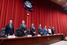 Toma de posesión del nuevo rector de la Universidade da Coruña.