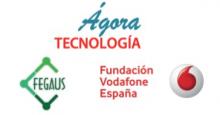 Logos Ágora Tecnología, Fegaus, Fundación Vodafone España.