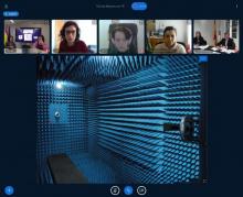 Momento da videoconferencia.