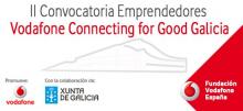 Cartel de Vodafone Connecting for Good Galicia.