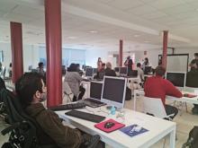 Participantes do programa ?Por Talento Dixital? da Fundación ONCE.