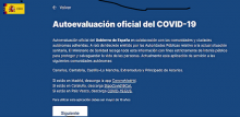 Pantallazo de AsistenciaCOVID-19.