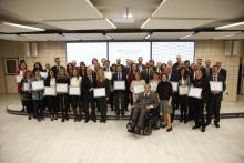 Acto de entrega de los diplomas.