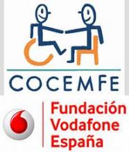 Logos COCEMFE e Fundación Vodafone España