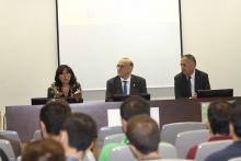 Mar Pereira en la inauguración del primer Curso de Especialista Universitario en 5G de Galicia.