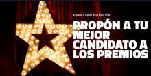 Cartel de presentación de los premios.