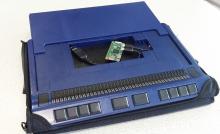 Imagen de la línea braille conectada a una Raspberry Pi Zero.