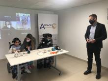 Gonzalo Trenor cos alumnos de Talentos Inclusivos.