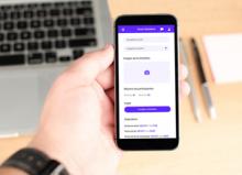 Smartphone con la app de Welever.